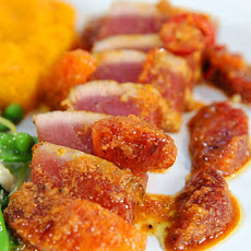Seared Tuna with Blood Orange Vinaigrette
