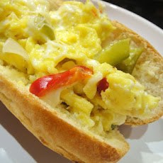 Peppers and Eggs Sandwich