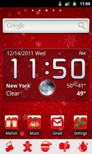 GO Launcher EX Theme Christmas