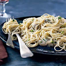Oysters over Angel Hair