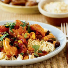 Shrimp and Vegetable Tagine with Couscous
