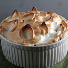 Raspberry Meringue Bread Pudding