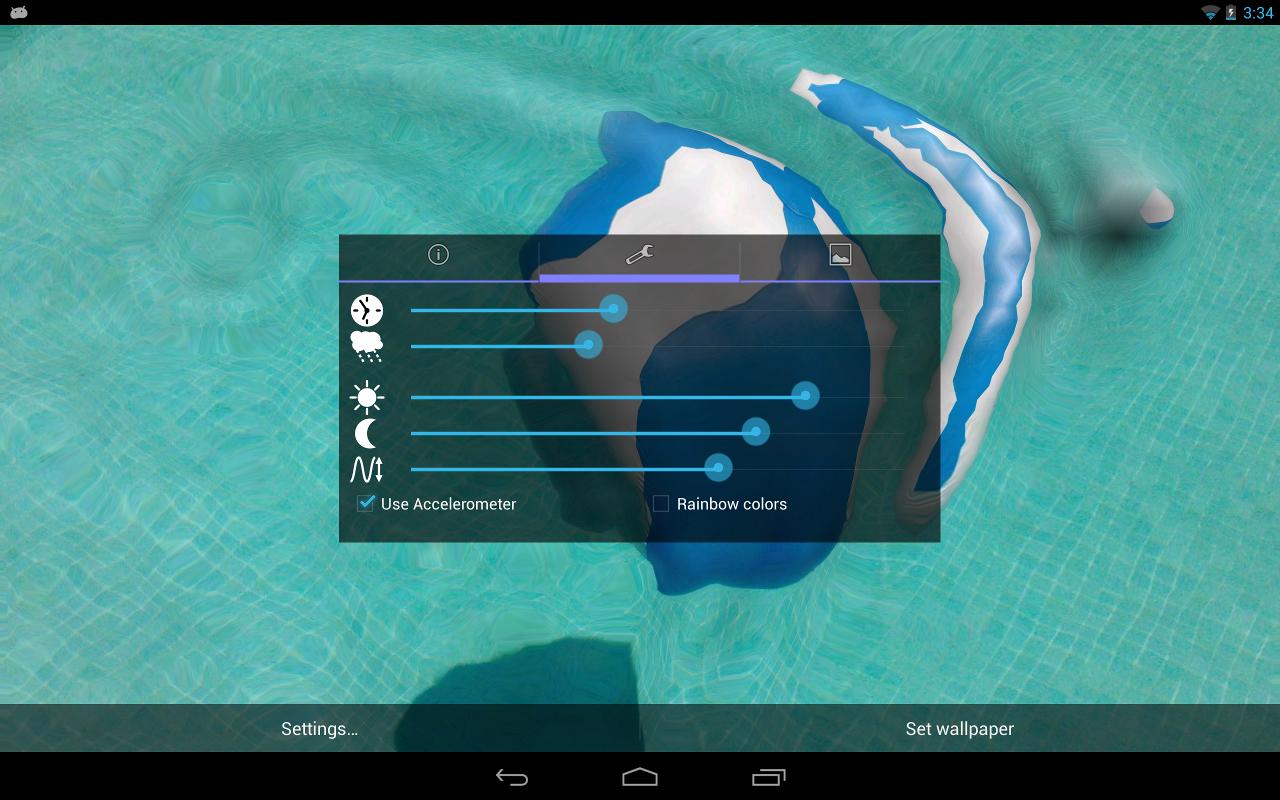 Android application Water Touch Pro Parallax Live Wallpaper screenshort
