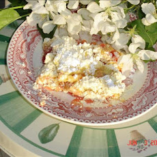 Dump-It-In Rhubarb Cake