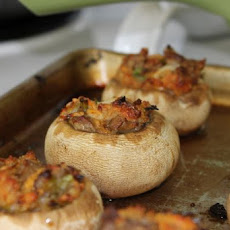 Cheddar Stuffed Mushrooms