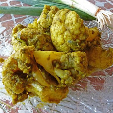 Cauliflower in Green Masala