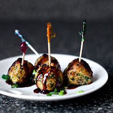 Scallion Meatballs with Soy-Ginger Glaze