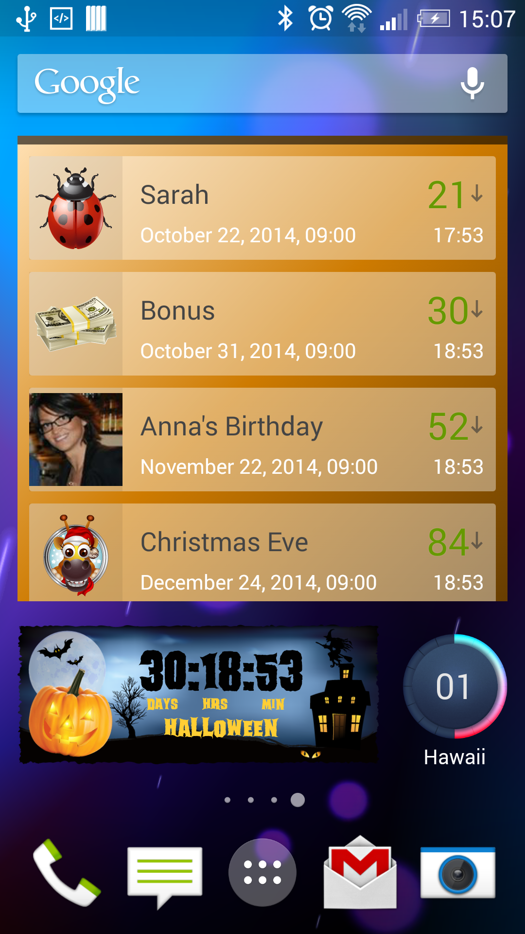 Android application Countdown Days App & Widget screenshort