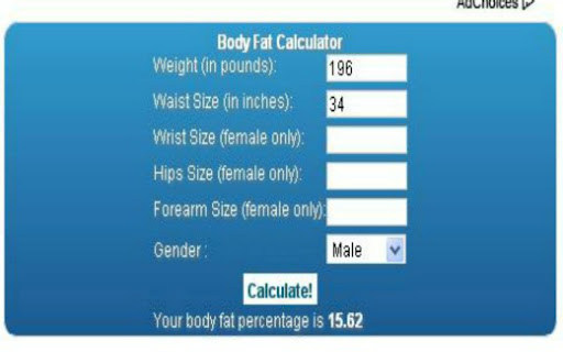 Body Fat Calculator