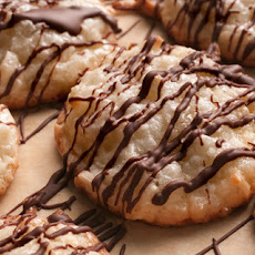 Chocolate-Drizzled Coconut Macaroons Recipe