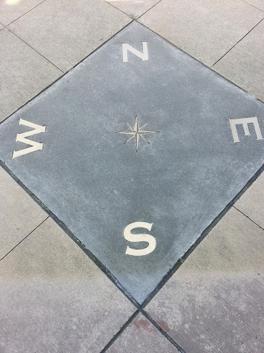 Compass in the Sidewalk