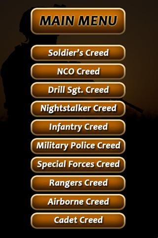 ARMY CREEDS SONG App-Extras