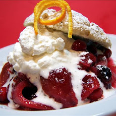 Ginger Shortcakes With Cranberry Pear Compote