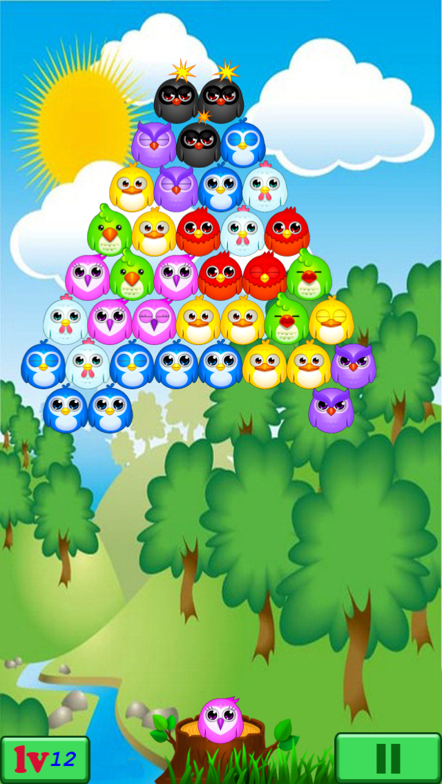 Android application bubble bird screenshort