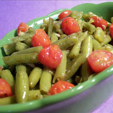 Sauteed Green Beans and Cherry Tomatoes