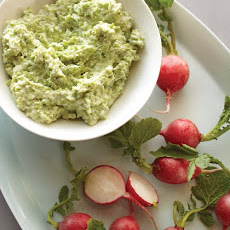 Fava Bean and Goat Cheese Dip with Radishes