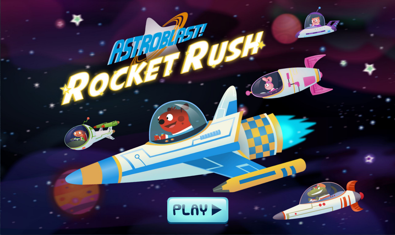 Android application Astroblast! Rocket Rush screenshort