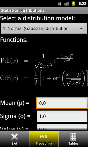 Statistical distributions