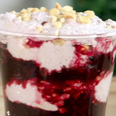 Blackberry-White Chocolate Fool with Toasted Hazelnuts