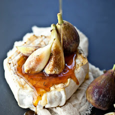 Grilled Soft Cheese, Thyme Honey and Fresh Figs