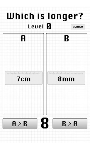 どっちが長い？ クイズ問題ゲーム