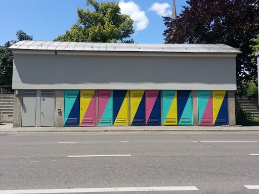 Farbige Türen Mosergarten