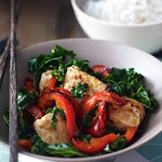 Fragrant Chicken with Kale & Lemon Grass Stir Fry