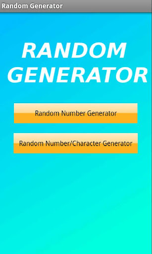 Random Generator