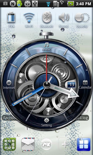 MXHome Theme BlueWatch