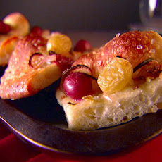 Focaccia with Rosemary and Grapes