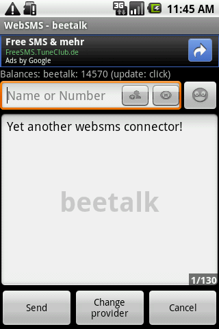 WebSMS: Beetalk Connector