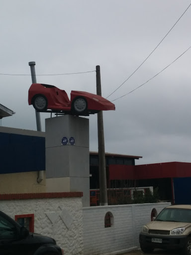 Auto Rojo En El Aire