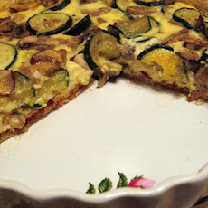 Zucchini and Mushroom Quiche