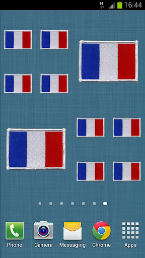 French Patch Flag Sticker
