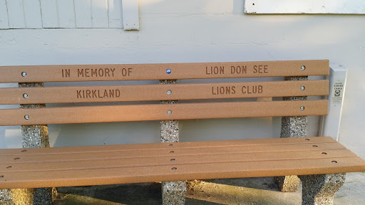 Don See Memorial Bench
