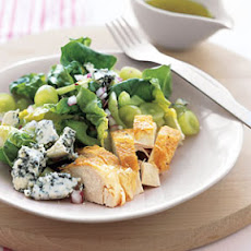 Roast Chicken with Grape and Blue Cheese Salad