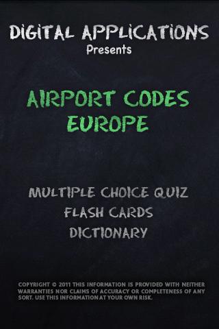 AIRPORT CODES - EUROPE QUIZ