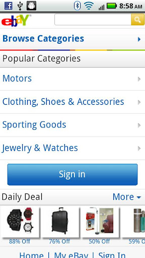 ebay-for-droids for android screenshot