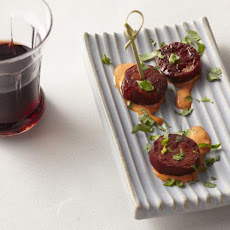 Chorizo Bites with Smoked Paprika and Piquillo Pepper Aioli