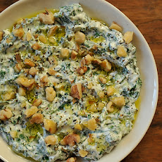 Yoghurt & Spinach Dip, 'Borani Esfanaaj', in the Persian Manner