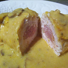 Easy Chicken Cordon Bleu With Mushroom Sauce