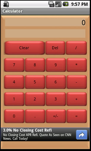Basic Calculator Brown