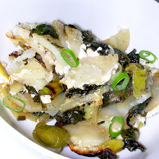 Swiss Chard, Potato and Leek Gratin