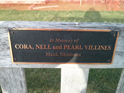 Cora, Nell, And Pearl Villines Memorial Bench