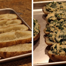 Twice Baked Potatoes with Kale