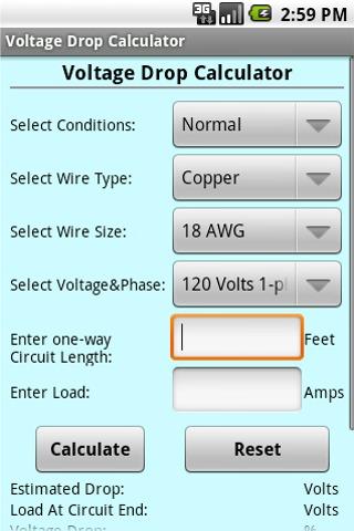 Voltage Drop Calculator