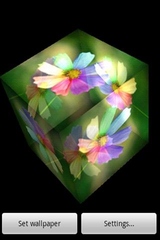 3D Colorful flower