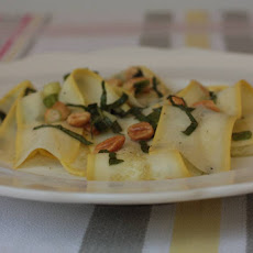 Summer Squash Ribbons with Thai Basil and Peanuts