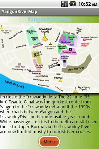 Yangon River Map