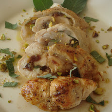Stuffed Chicken Breast with Figs and Pistachios Vinaigrette - Pollo farcíto com fichi e pistacchi